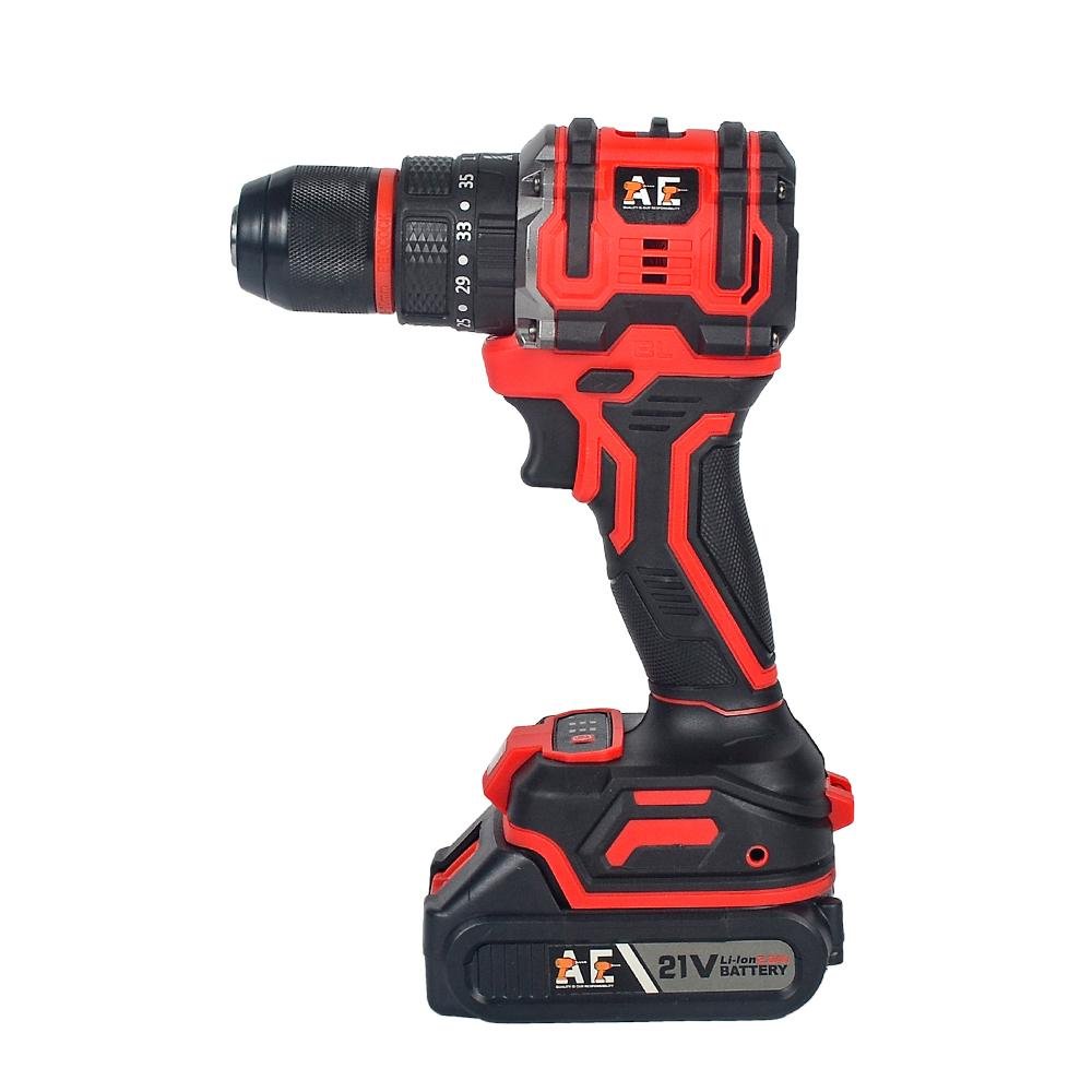 ২১V লিথিয়াম ব্যাটারি চালিত কর্ডলেস ড্রিল মেশিন – ডুয়াল ব্যাটারি ও চার্জার সেট (AF) - Image 5