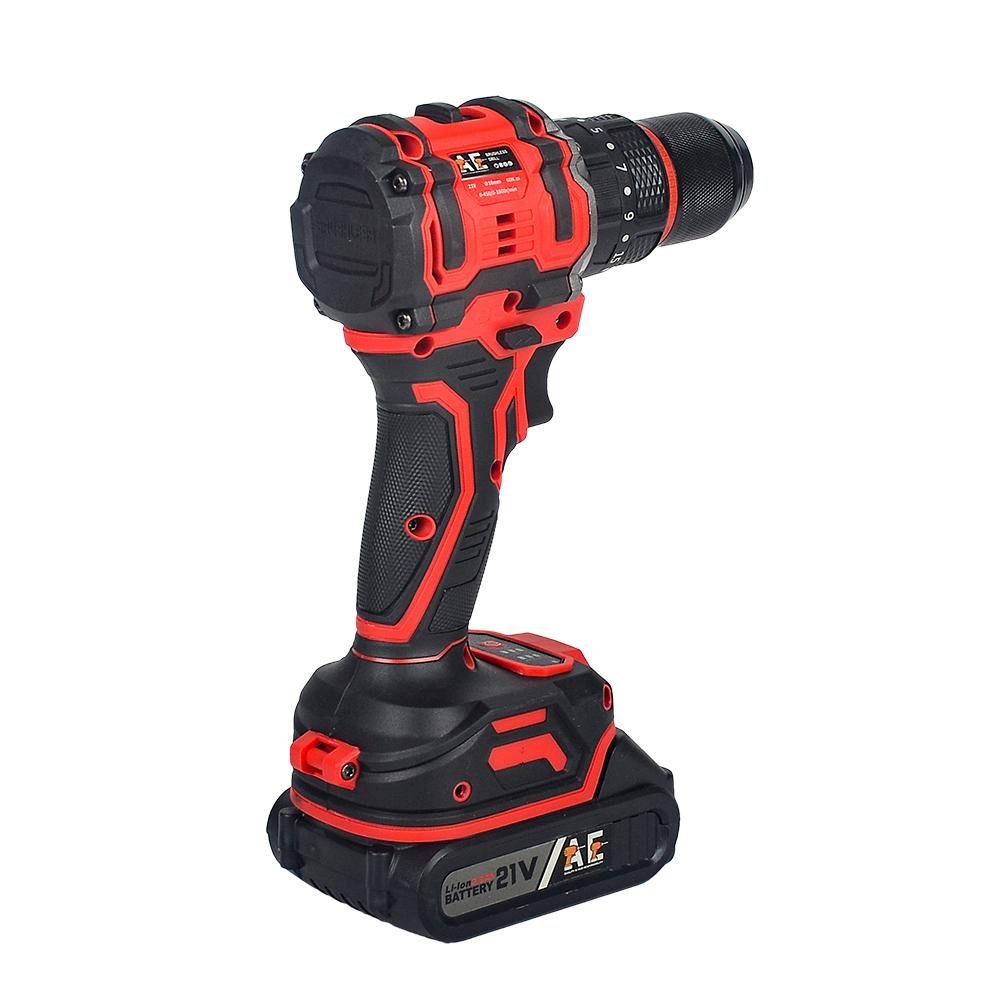 ২১V লিথিয়াম ব্যাটারি চালিত কর্ডলেস ড্রিল মেশিন – ডুয়াল ব্যাটারি ও চার্জার সেট (AF) - Image 3