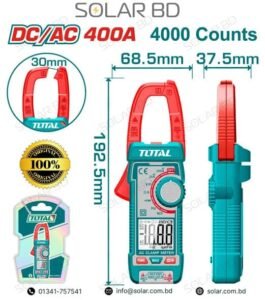 TOTAL ডিজিটাল ক্ল্যাম্প মিটার 400A
