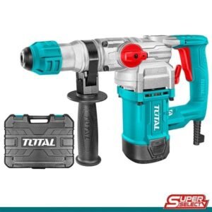 TOTAL প্রফেশনাল রোটারি হ্যামার ড্রিল (SDS-Plus) – কেসসহ
