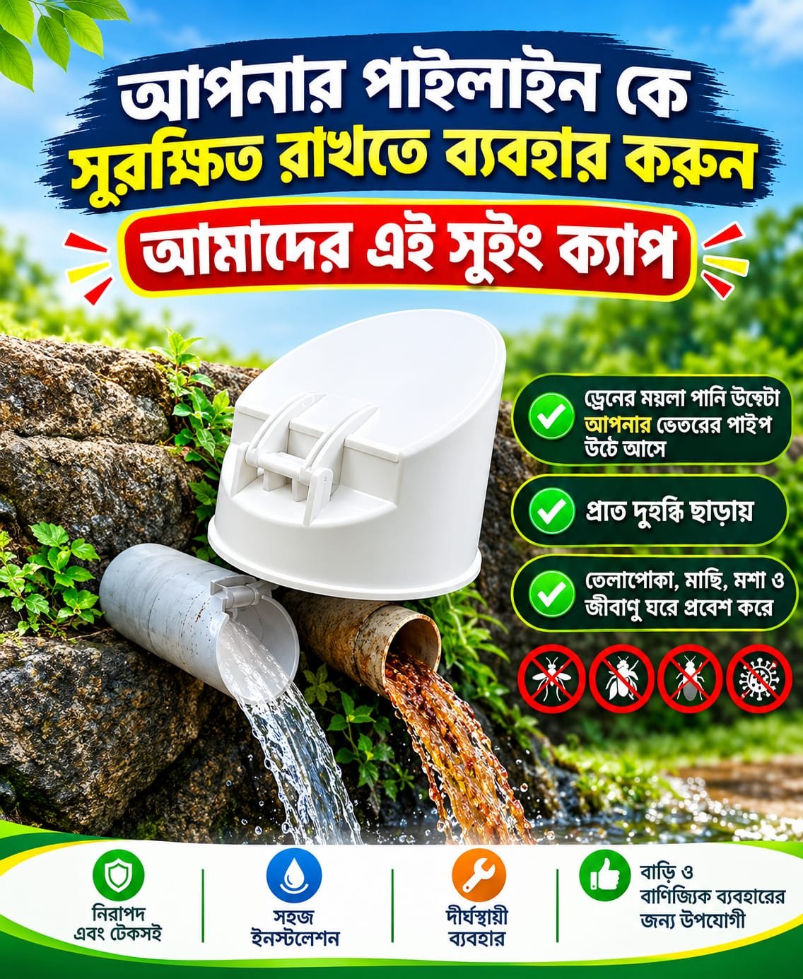 ৪ ইন্সি সুইং ক্যাপ